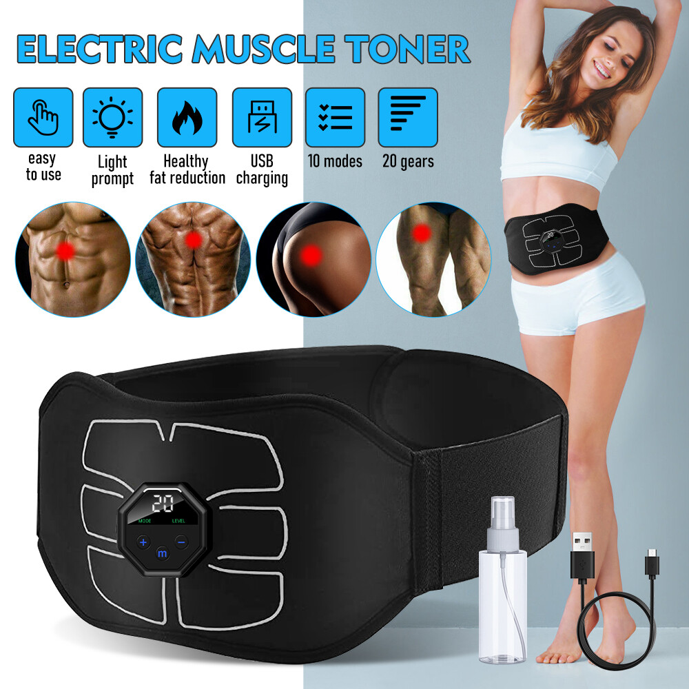 Electric ABS Muscle Toner Simulation Fat Burner Toning Belly Shaper Belt Machine
