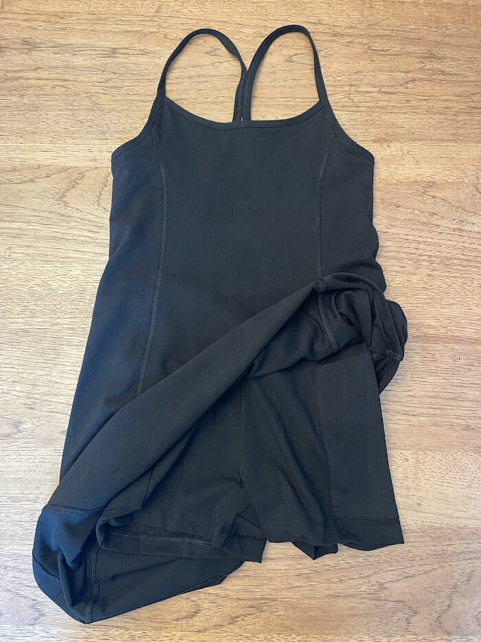 PINK Victoria’s Secret Pure Black Logo LARGE Cotton Active Sleeveless Dress VS