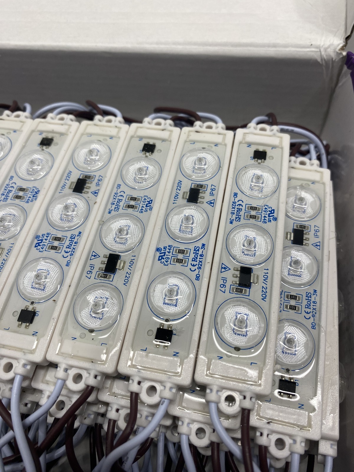 Single Color LED Module 100 Pack Blue AC110V/220V DM3BF-67
