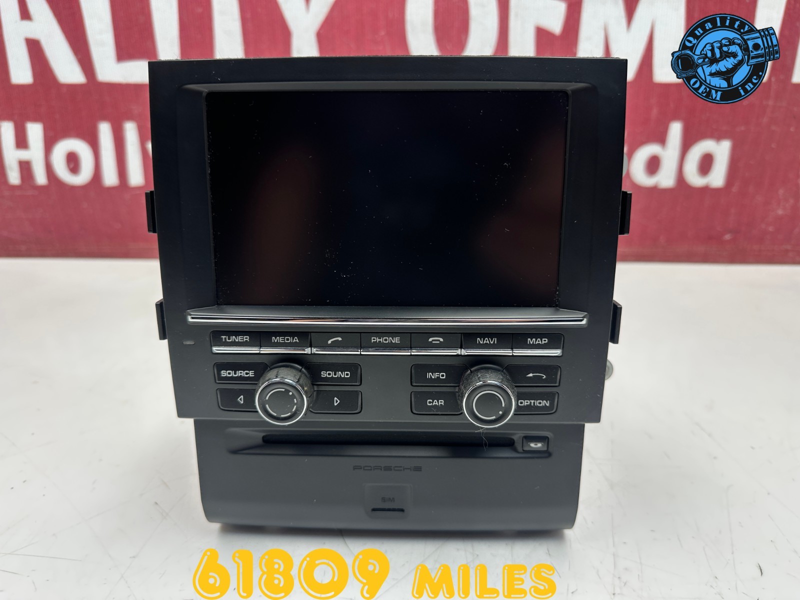 2015-2016 PORSCHE MACAN CD RADIO RECEIVER NAVI DISPLAY SCREEN MONITOR OEM 61 kmi