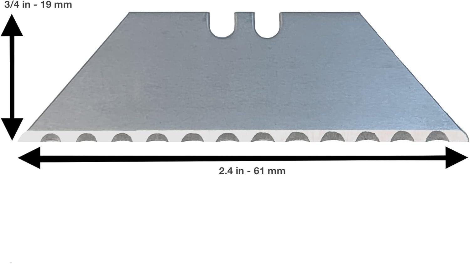 Serrated Blades (100 to 1K) for Utility Knife Box Cutter - SK5, Two Notch