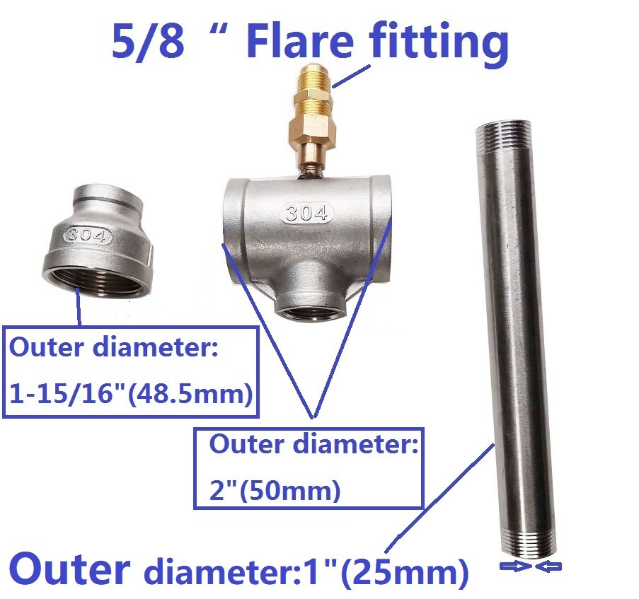 LSMIITTH Propane Gas Forge Furnace Burner Blacksmith Knife Making Raku Kiln