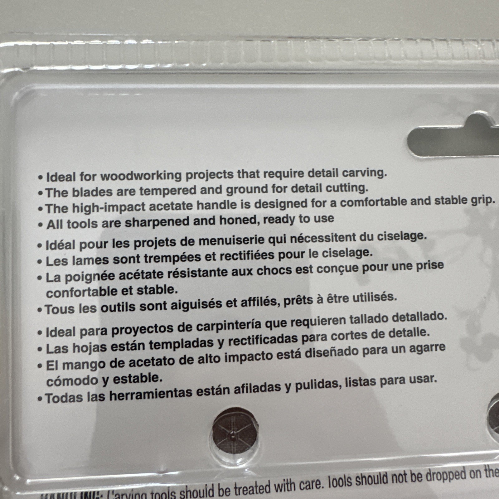 Jorgensen Wood Carving Tools 6 Pc Basic Wood Carving Set Acetate Handle - New