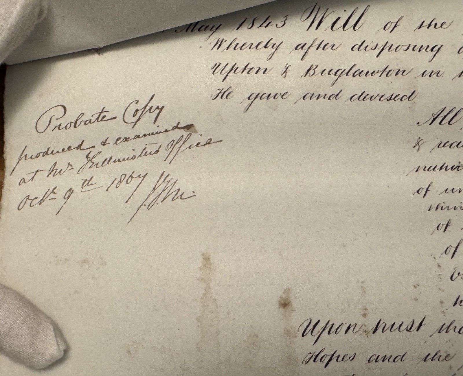 1867 Rare MASSIVE Vellum Abstract of Title Macclesfield Cheshire Manuscript 46pg