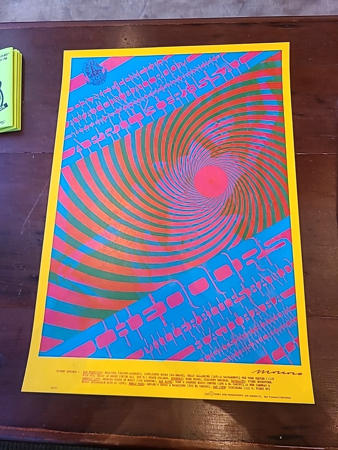 The Doors Steve Miller AVALON BALLROOM Poster 1967 FD 57-1 2nd Print High Grade