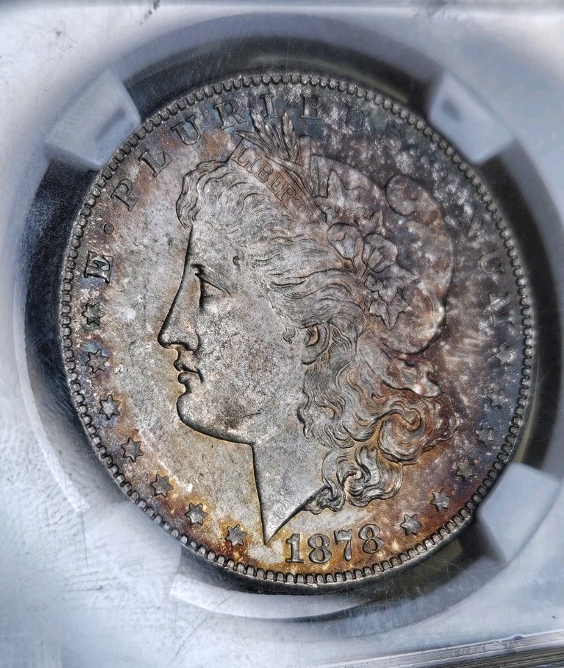 1878 S Morgan Silver Dollar NGC MS65 $1 San Francisco Gem Uncirculated BU Toned