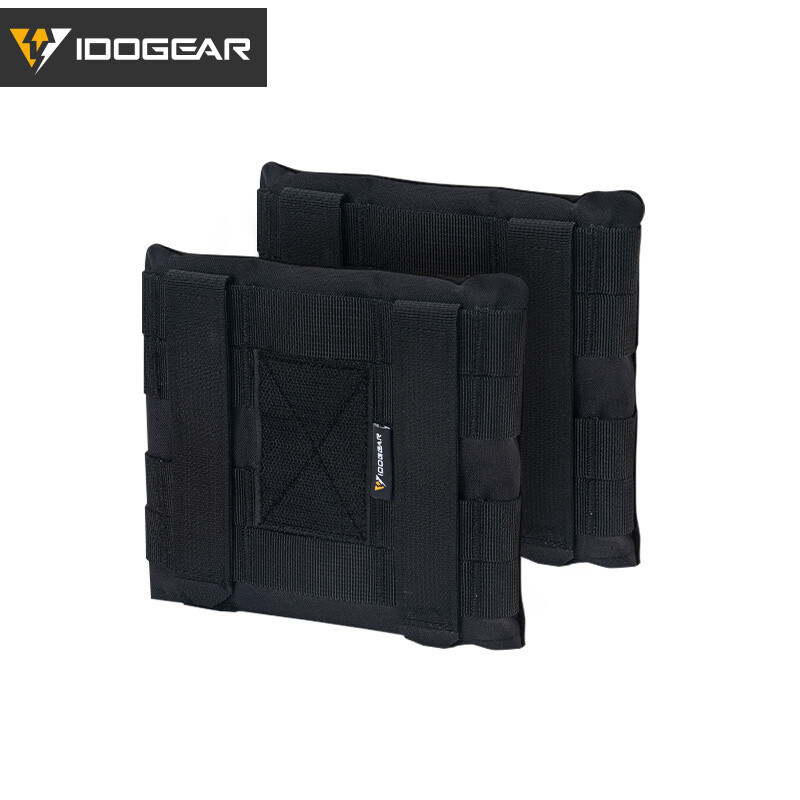 IDOGEAR Tactical Side Plate Pouch Set Plate Pocket 2PCS 6"X6" for JPC2.0 Hunting