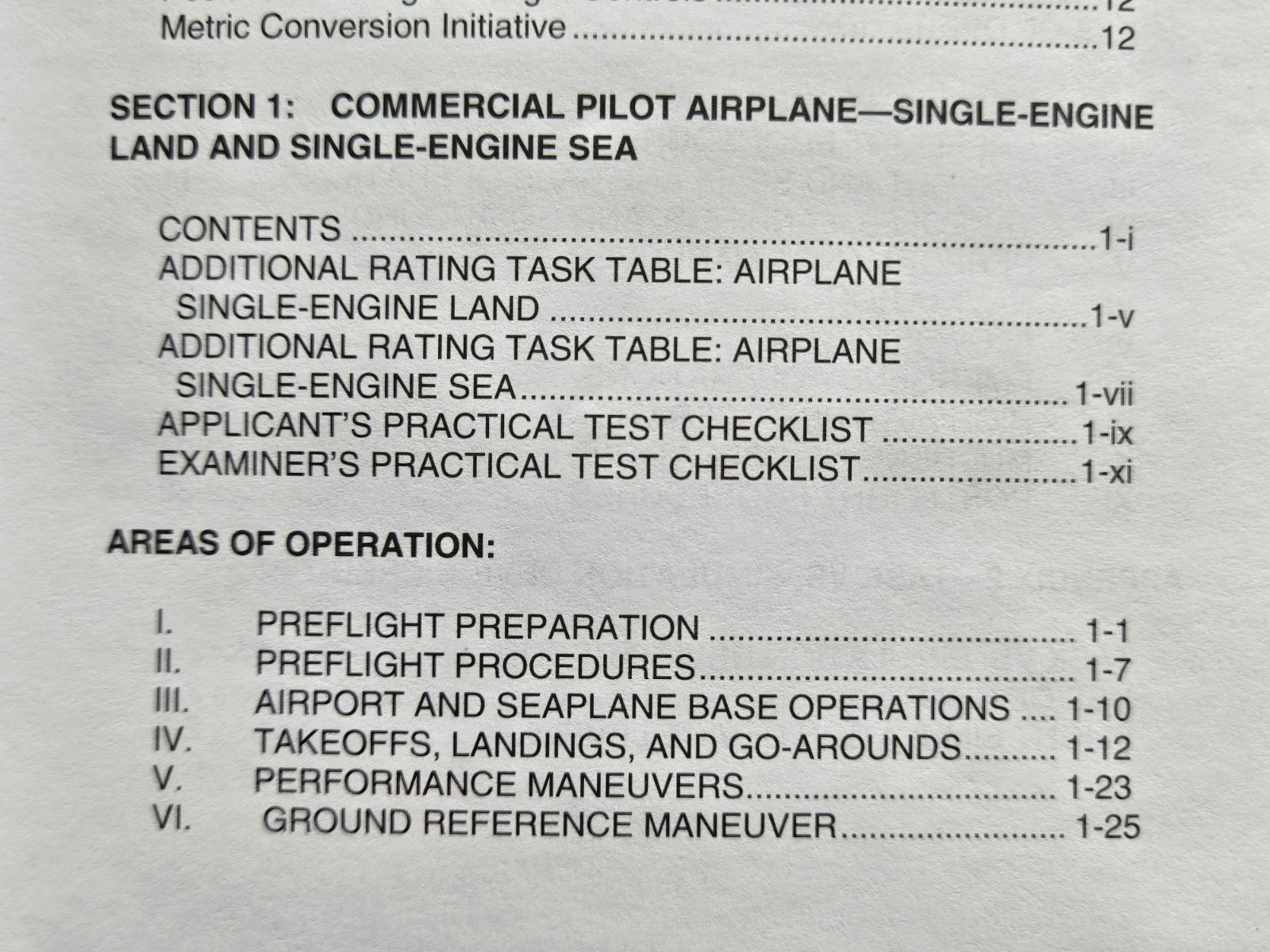 ASA Practical Test Standards Flight Instructor Commercial Pilot Multi-Engine FAA