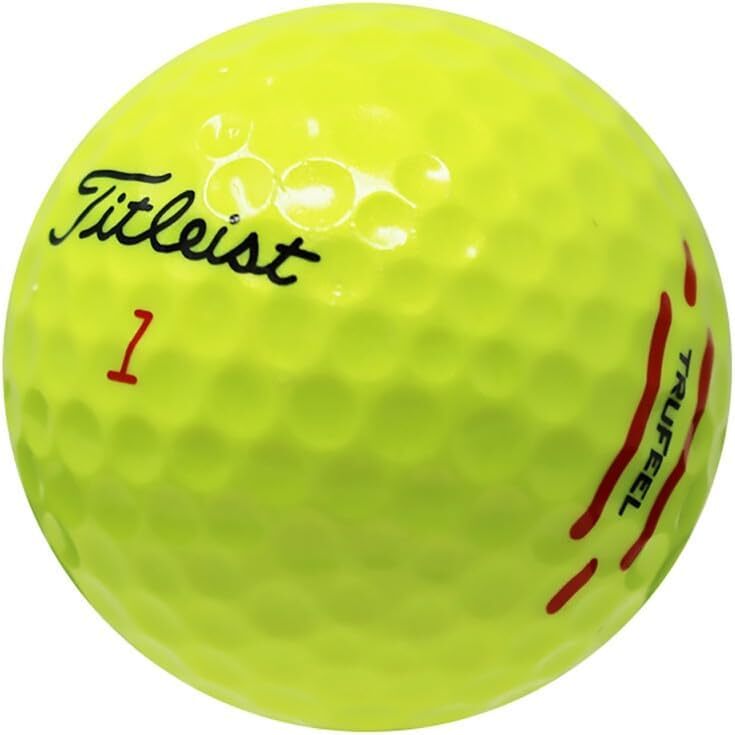 Titleist TruFeel Yellow Used Golf Balls in Mint Condition, AAAAA Quality