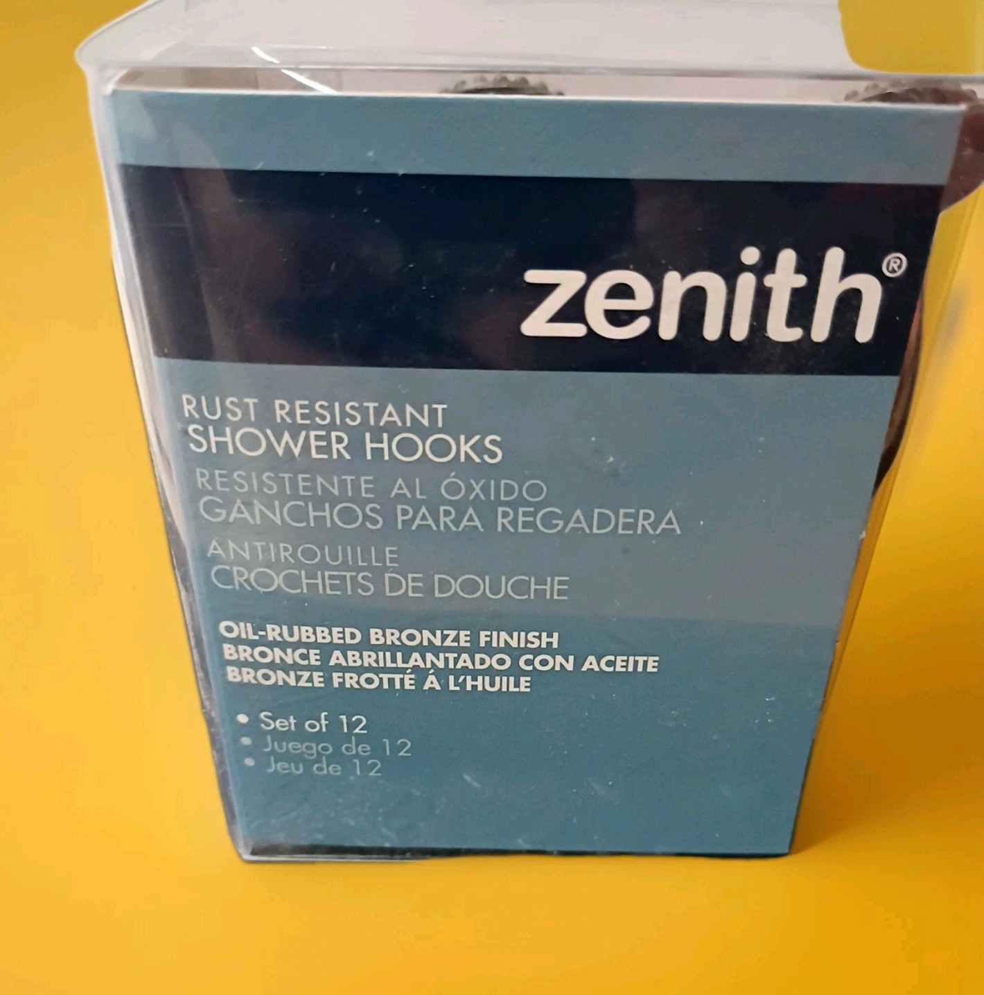 12PCS Oil Rubbed Bronze Rustproof Antique Decorative Shower Curtain Ring Holders