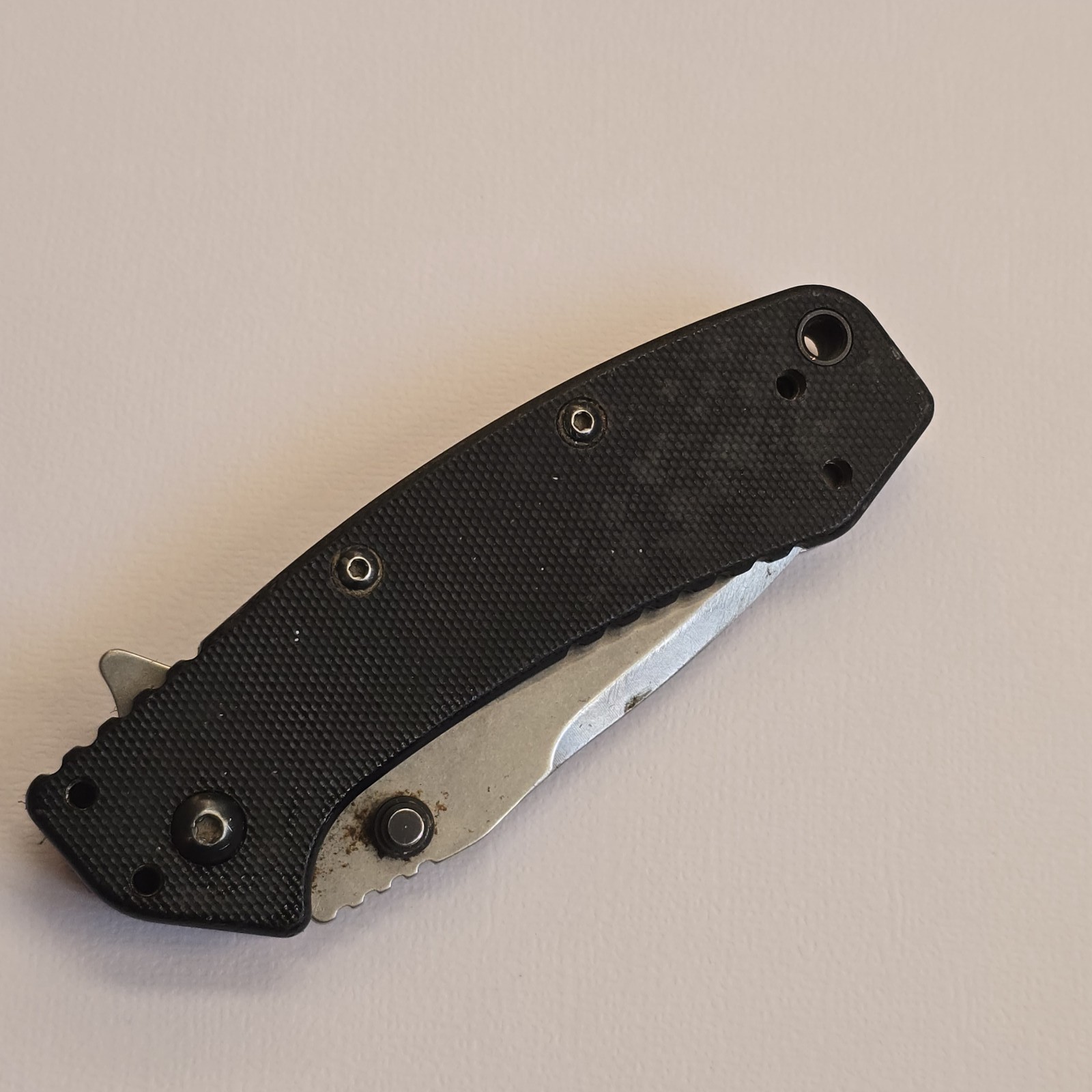 KERSHAW CRYO HINDERER PLAIN EDGE ASSISTED OPEN FOLDING KNIFE G10 HANDLE 1555G10