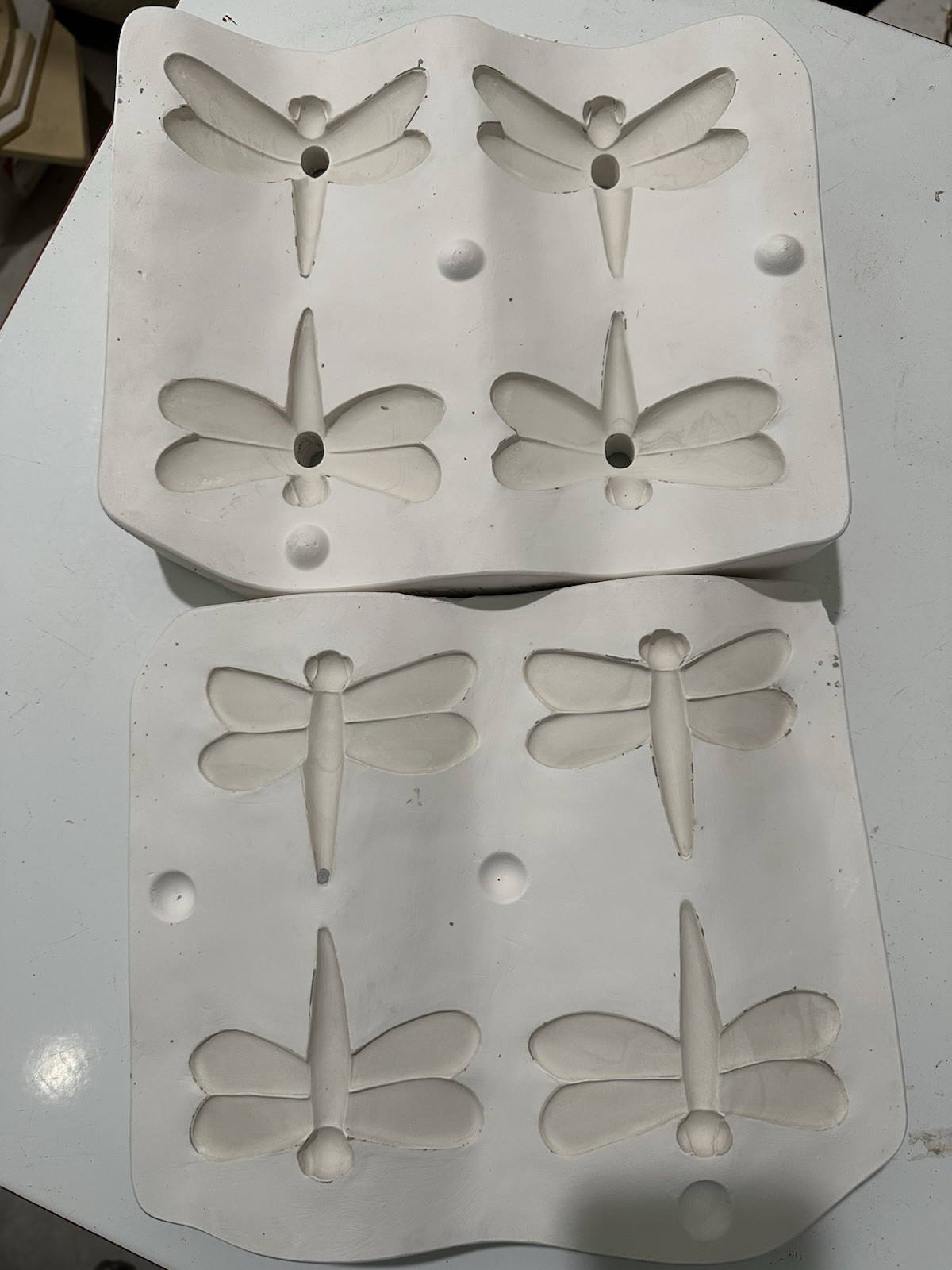 Clay Magic Inc 4119 Four Pack Dragonfly 2019 Ceramic Slip Mold