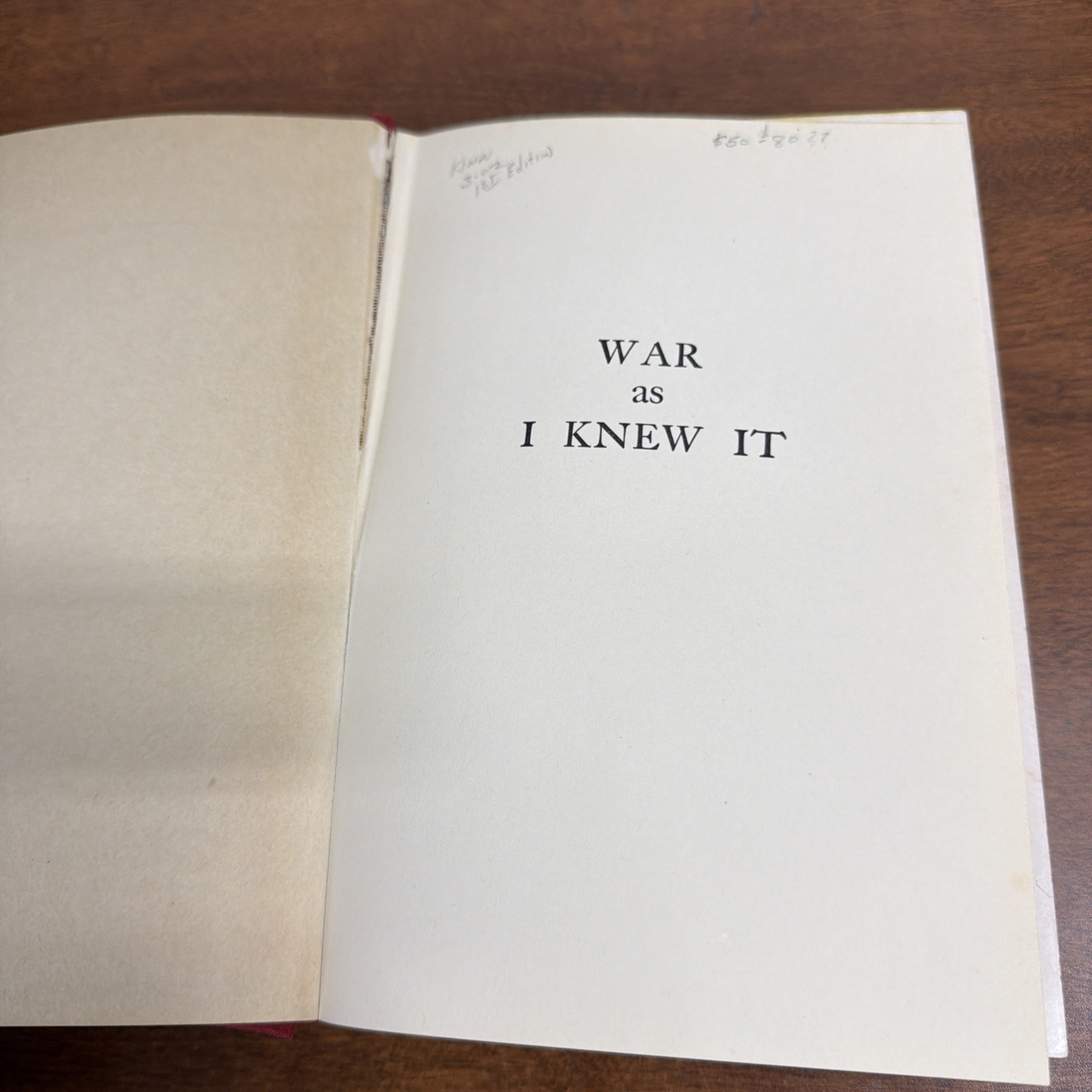 General George S Patton Jr- War As I Knew It (1947 World War 2, First Edition)