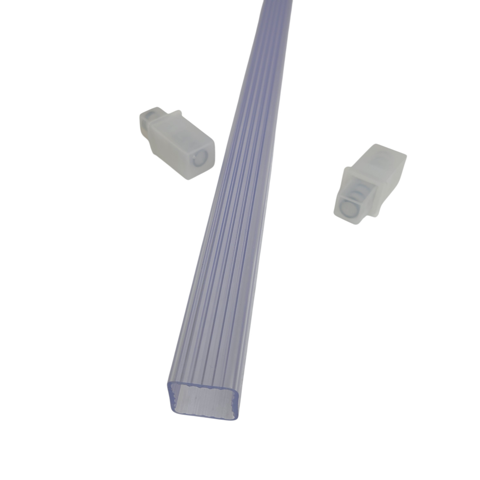 Clear Acrylic Towel Bar Rod Spring Rack 24 inch Mid Century Modern Vintage Retro