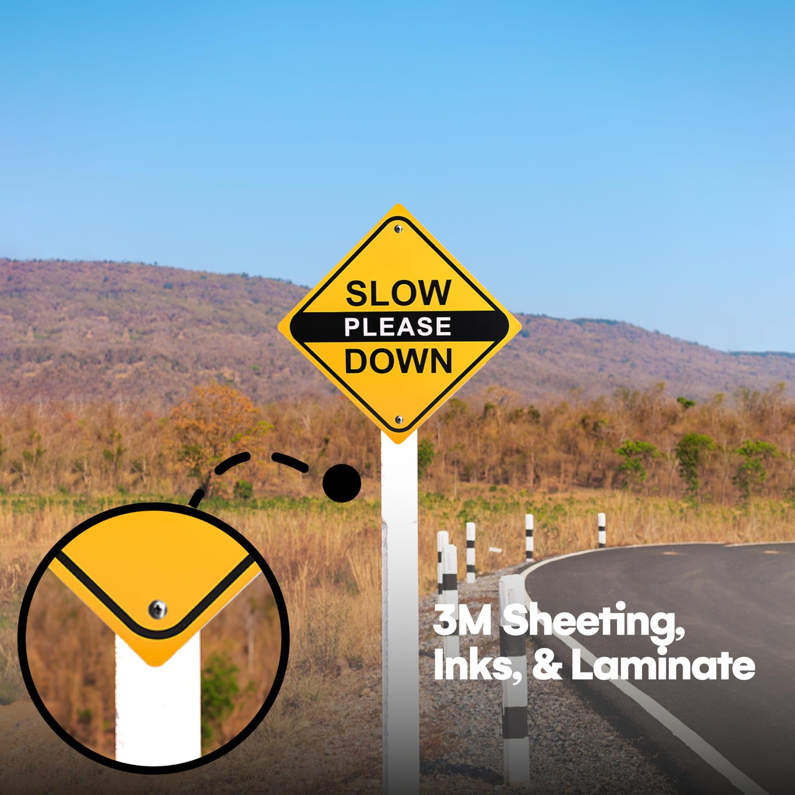 Bigtime Slow Down Signs for Neighborhoods - Aluminum Signage Slow Please Down