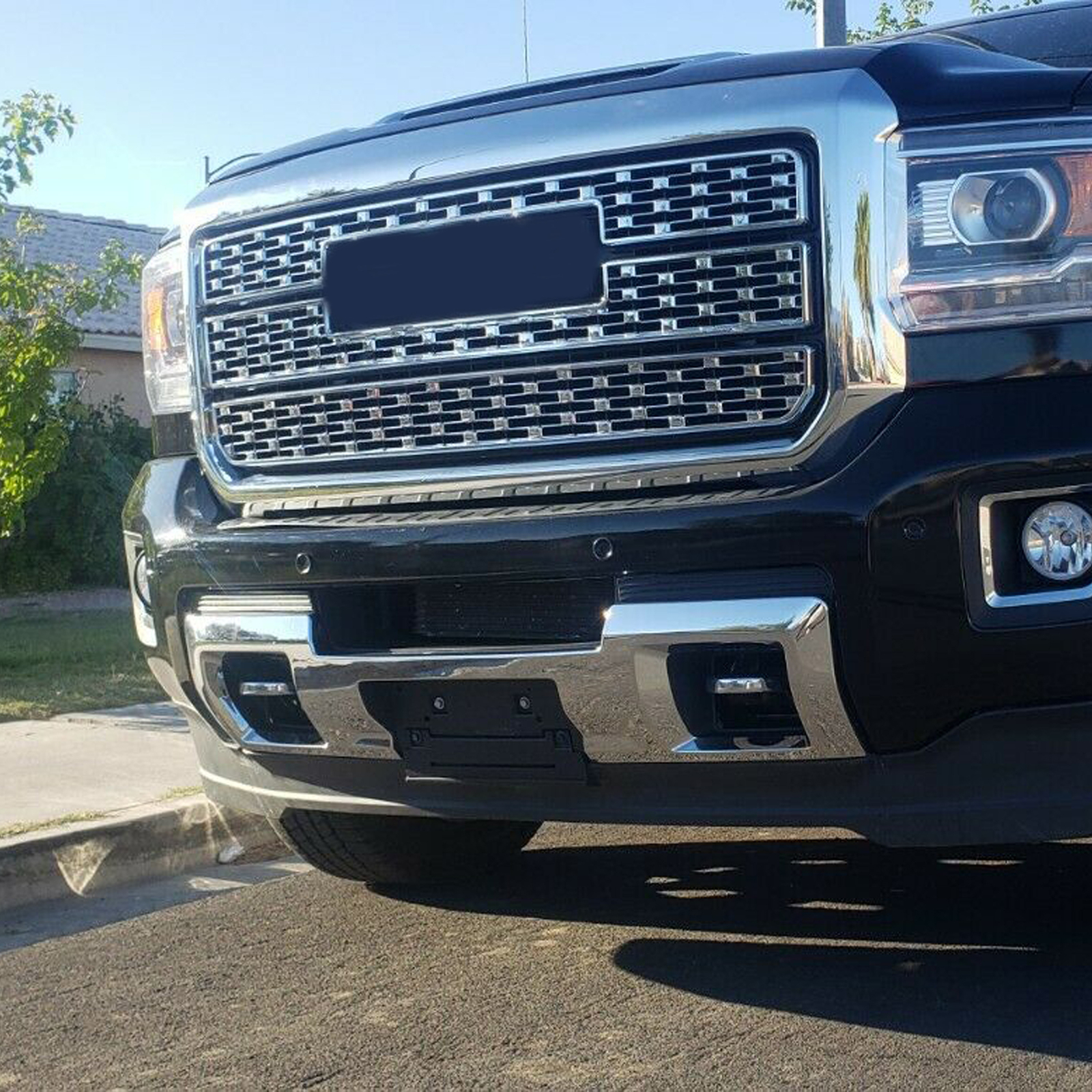 For 15-19 GMC 2500HD 3500HD Chrome Front Bumper Skid Plate Face Bar 23178964