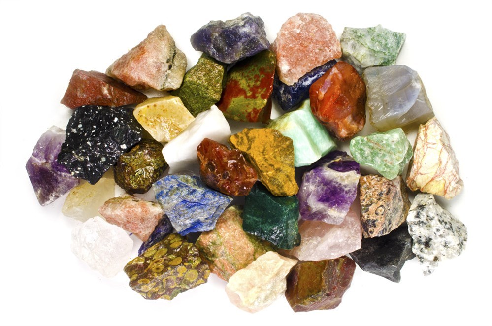 4 Pounds Assorted INDIA Rough Stone Mix - Tumbling Rock, Cabbing, Rock Tumbler