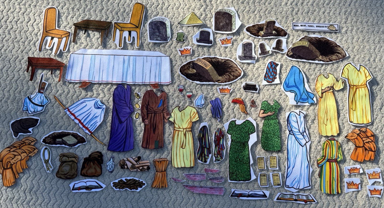 Betty Lukens Through the Bible in Felt 650+ Pieces Jesus Animals VTG