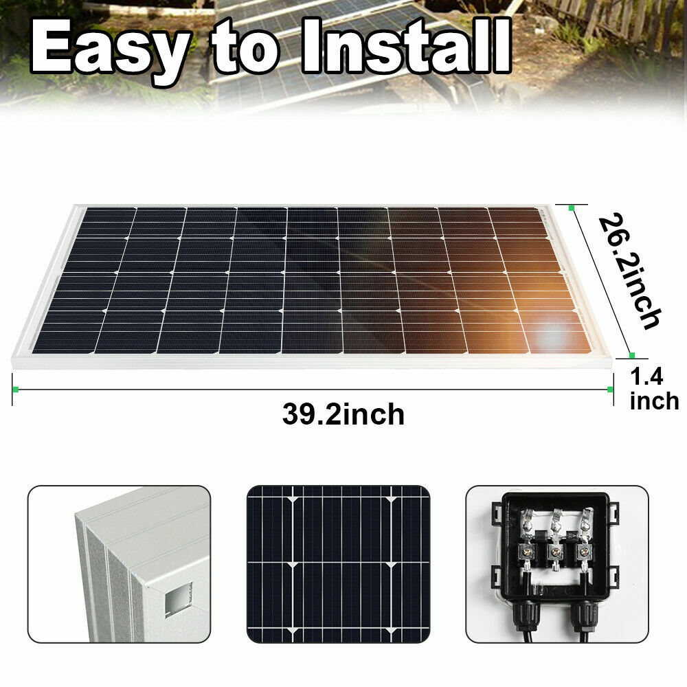 Solar Water Pump Kit -12V DC Submersible Well Water Pump &100W Solar Panel ,Farm