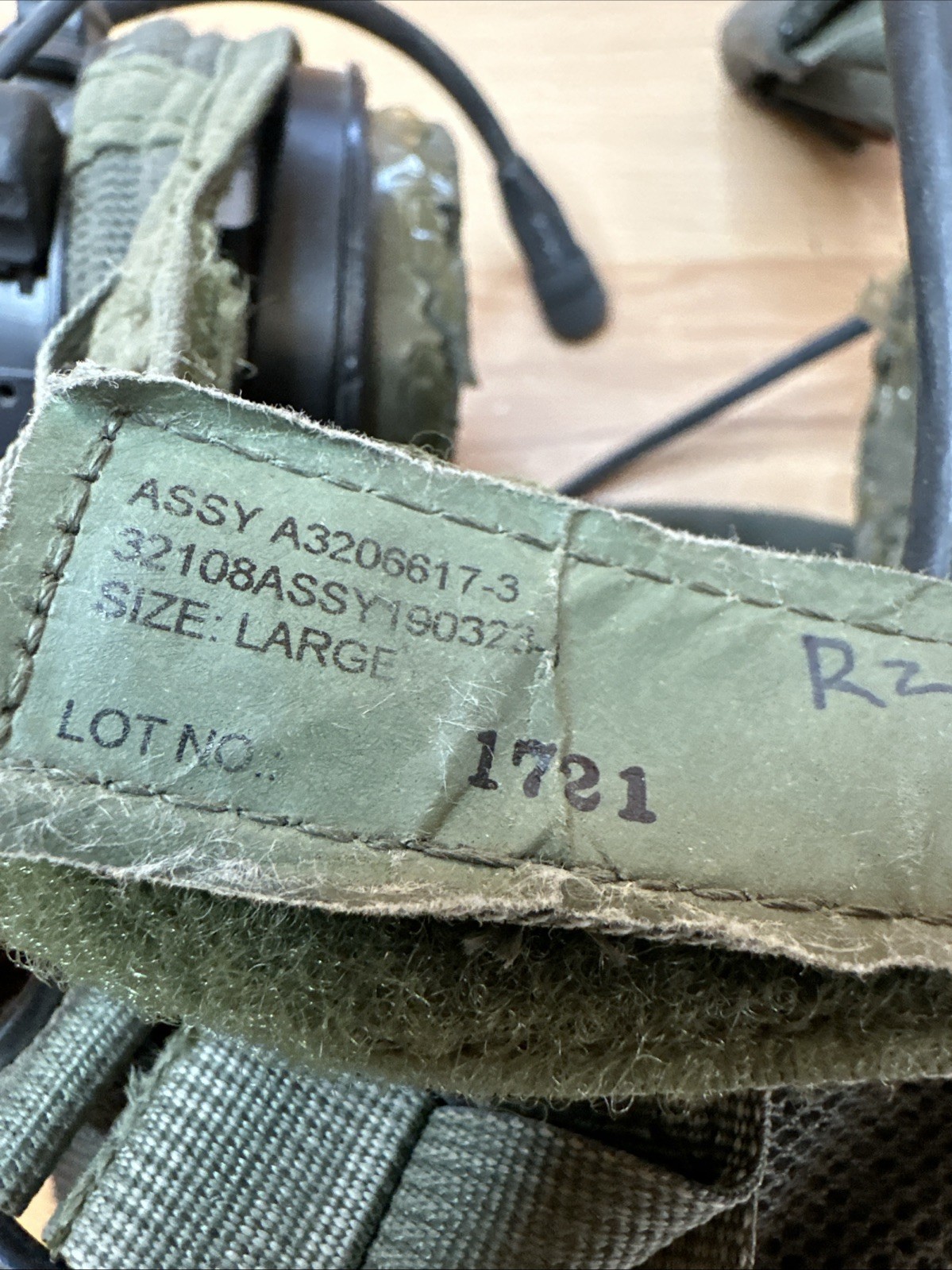 USED CVC TANKER CREWMAN HELMET TACTICAL HEADSET LINER BOSE COMMS BOOM MIC LARGE