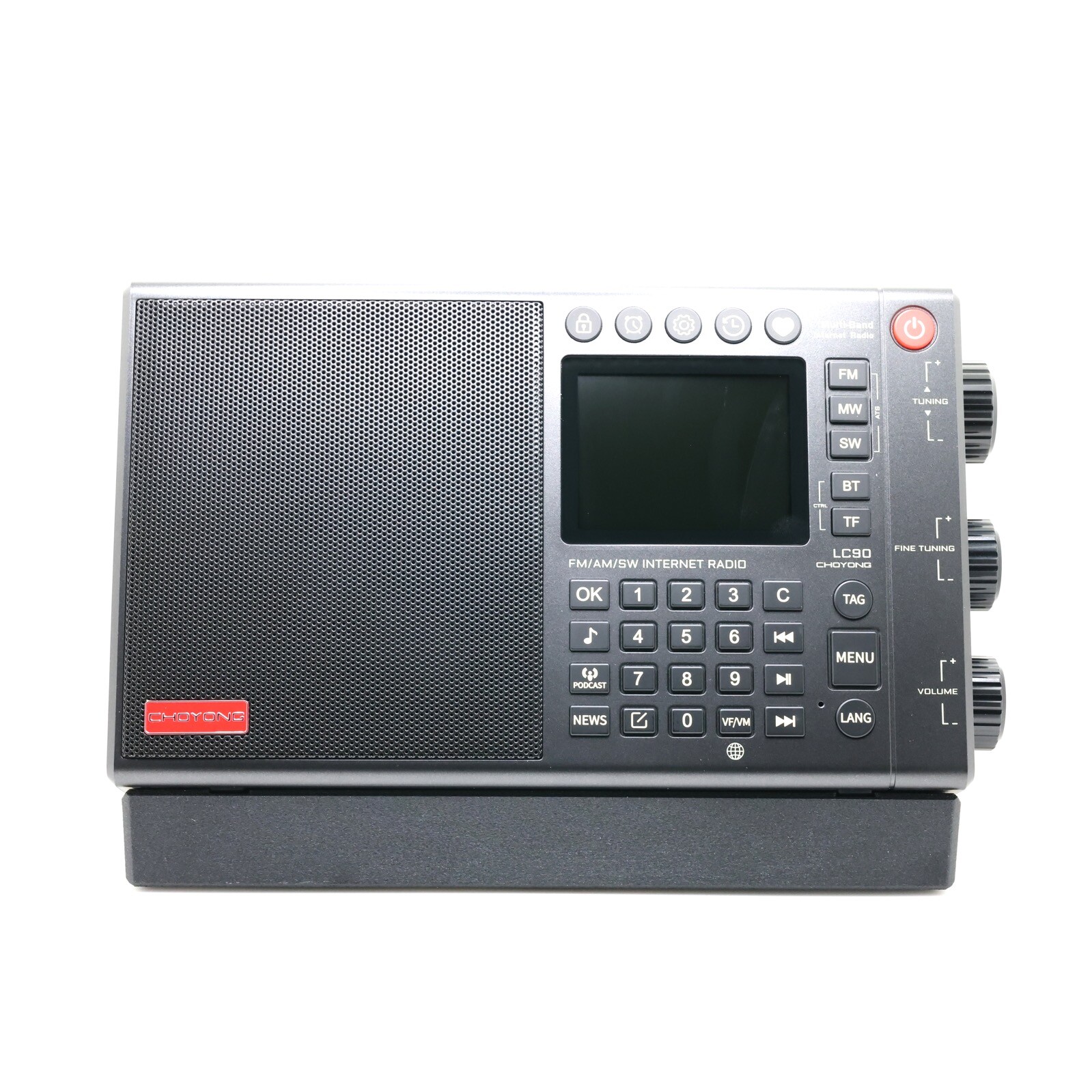 Angled Desk Stand for Choyong LC90 Radio (Radio Not Included) Lifetime Warranty