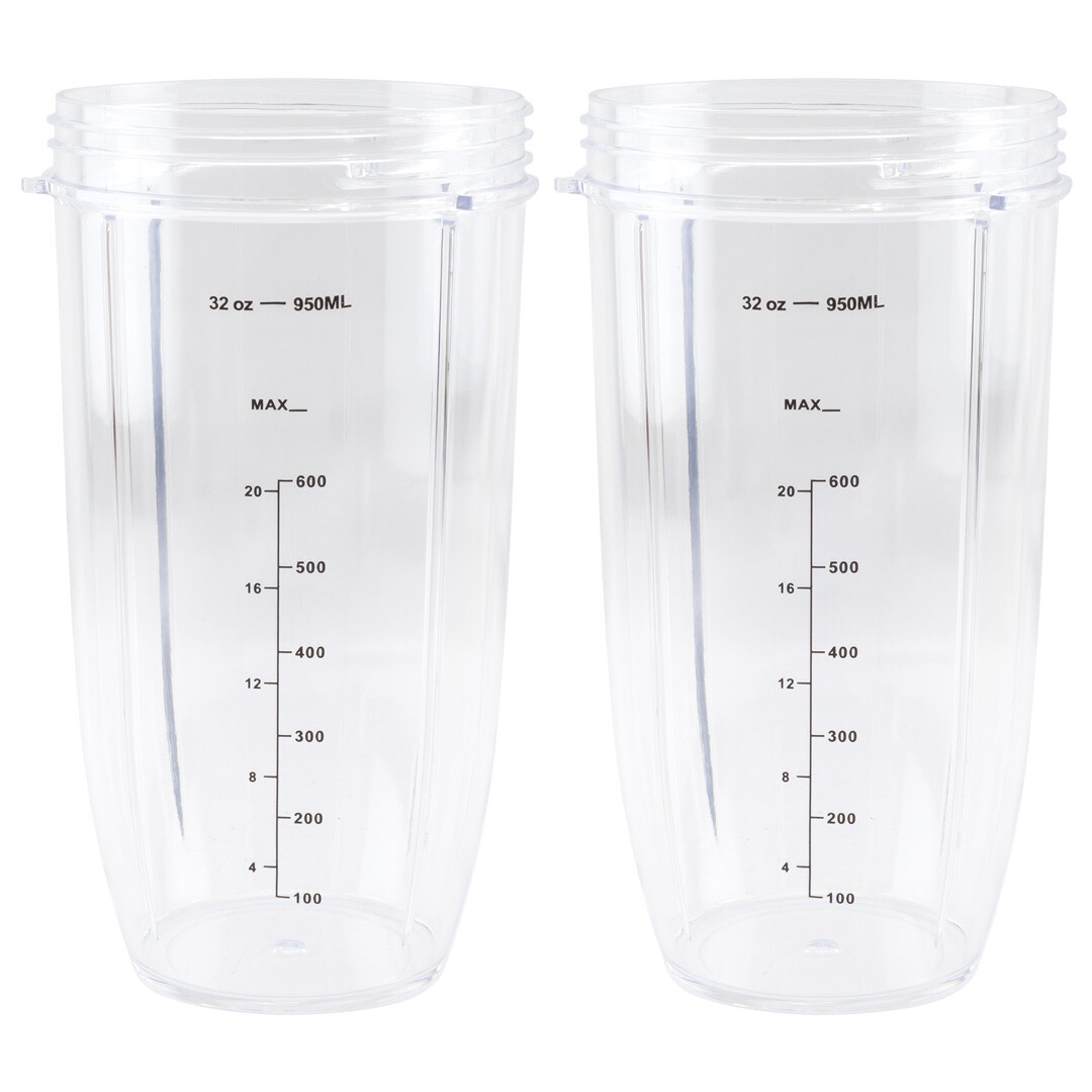 2 Pack 32 oz Colossal Cup Compatible with NutriBullet 600W 900W NB-101B NB-101S