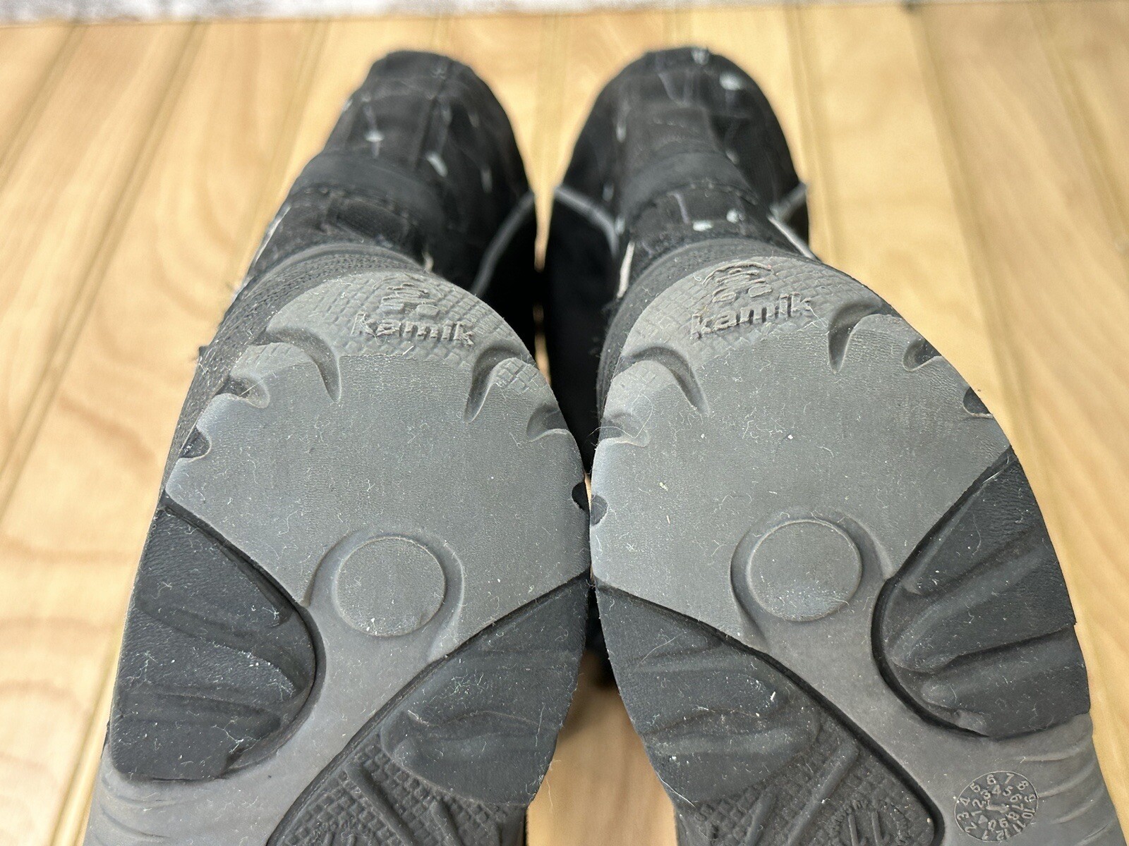 Kamik Insulated Waterproof Winter Snow Boots Black Youth Boys Toddler Size 11