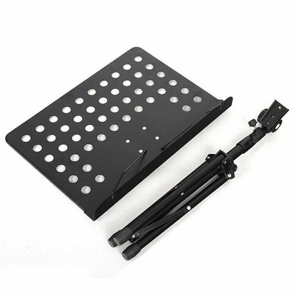 Sheet Music Stand-Metal Professional Portable Perforated Music Stand Adjustable