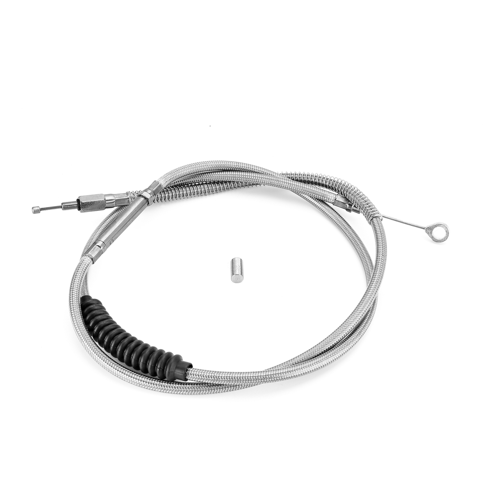MOFUN 72 11/16" Stainless Steel Braided Clutch Cable For Harley Softail Dyna FXD