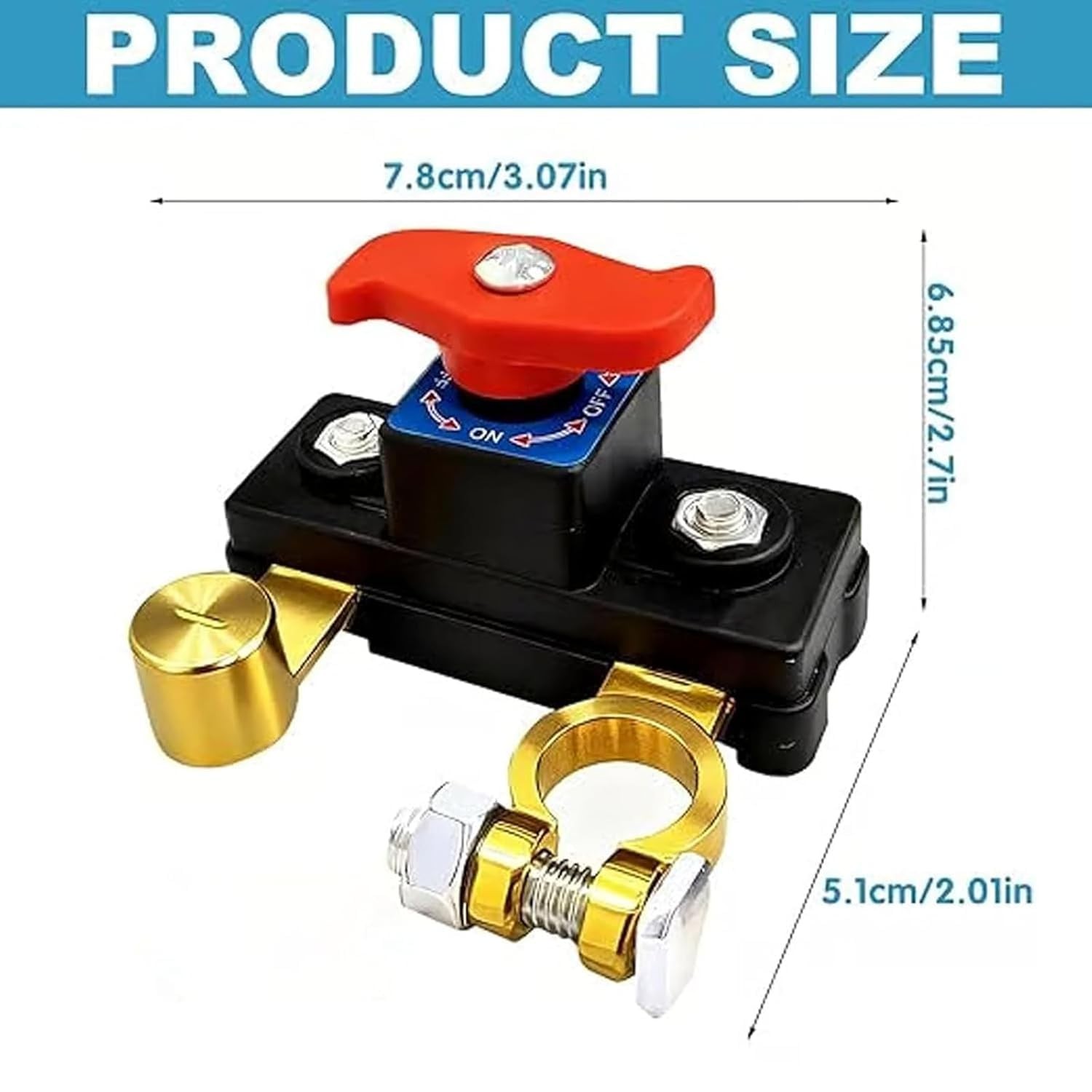 Universal Battery Disconnect Leak Protector 12v/24v Car Disconnect Switch-------