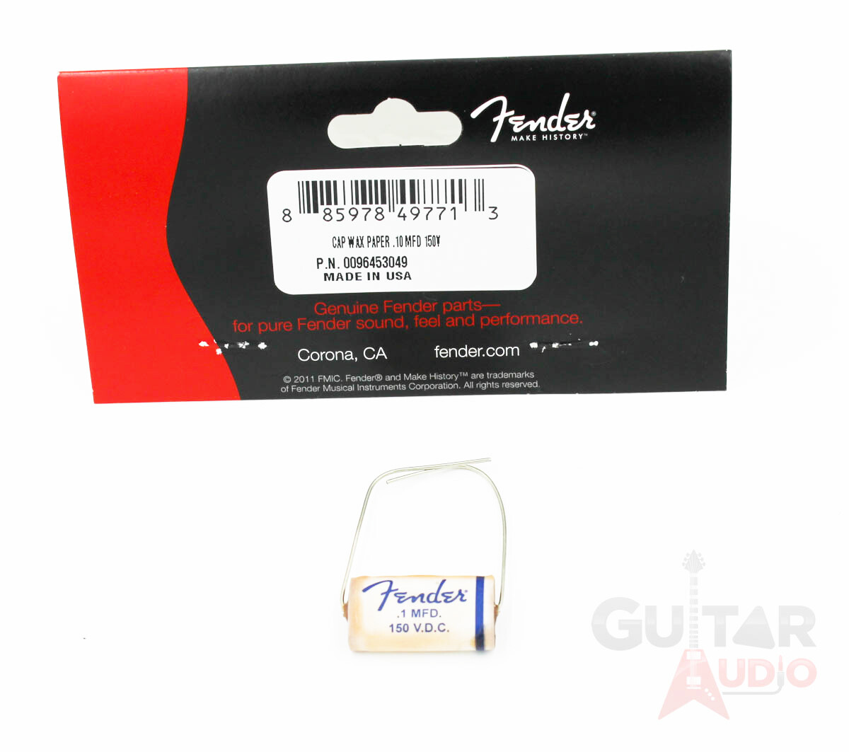 Genuine Fender Pure Vintage Wax Paper Capacitor .10uf at 150V