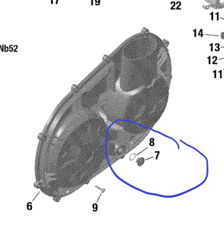 OEM CAN-AM DEFENDER TRAXTER MAVERICK X3 TURBO CLUTCH BELT COVER DRAIN PLUG