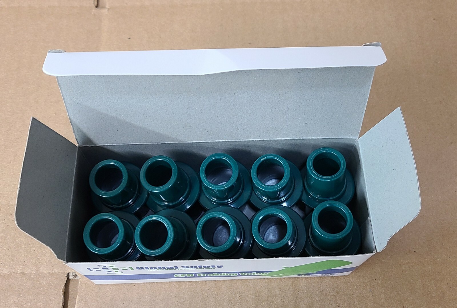Global Safety Box of 10 CPR Training Valve. For Manikin CPR Mask. Part # CPR-TV