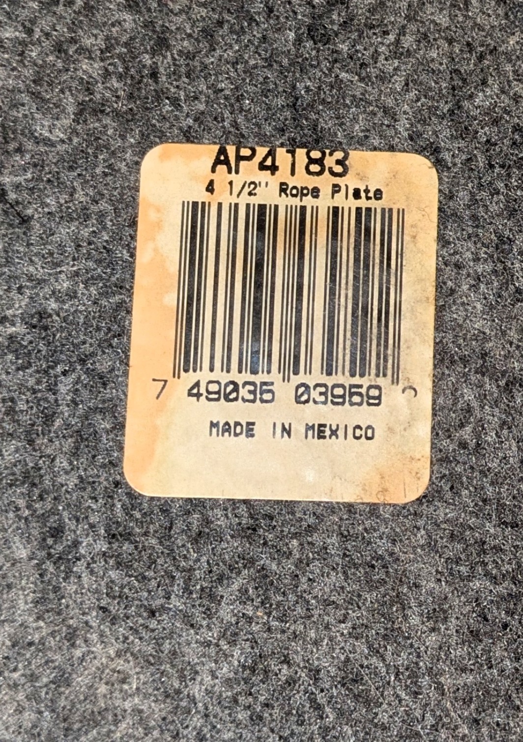 AUSTIN PRODUCTIONS SCULPTURE 4.5" Rope Plate Candle Display (Brown Pottery)