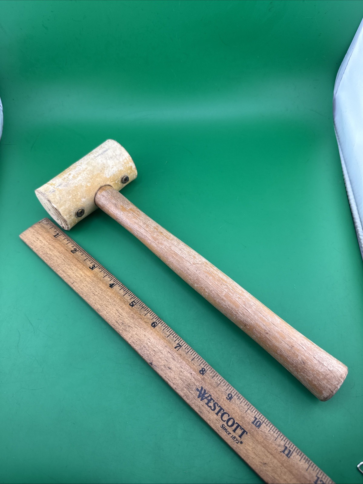Rawhide Mallet 8.2 oz Total Weight 1-3/4”x3" 11-1/4” Long Medium size See Photos