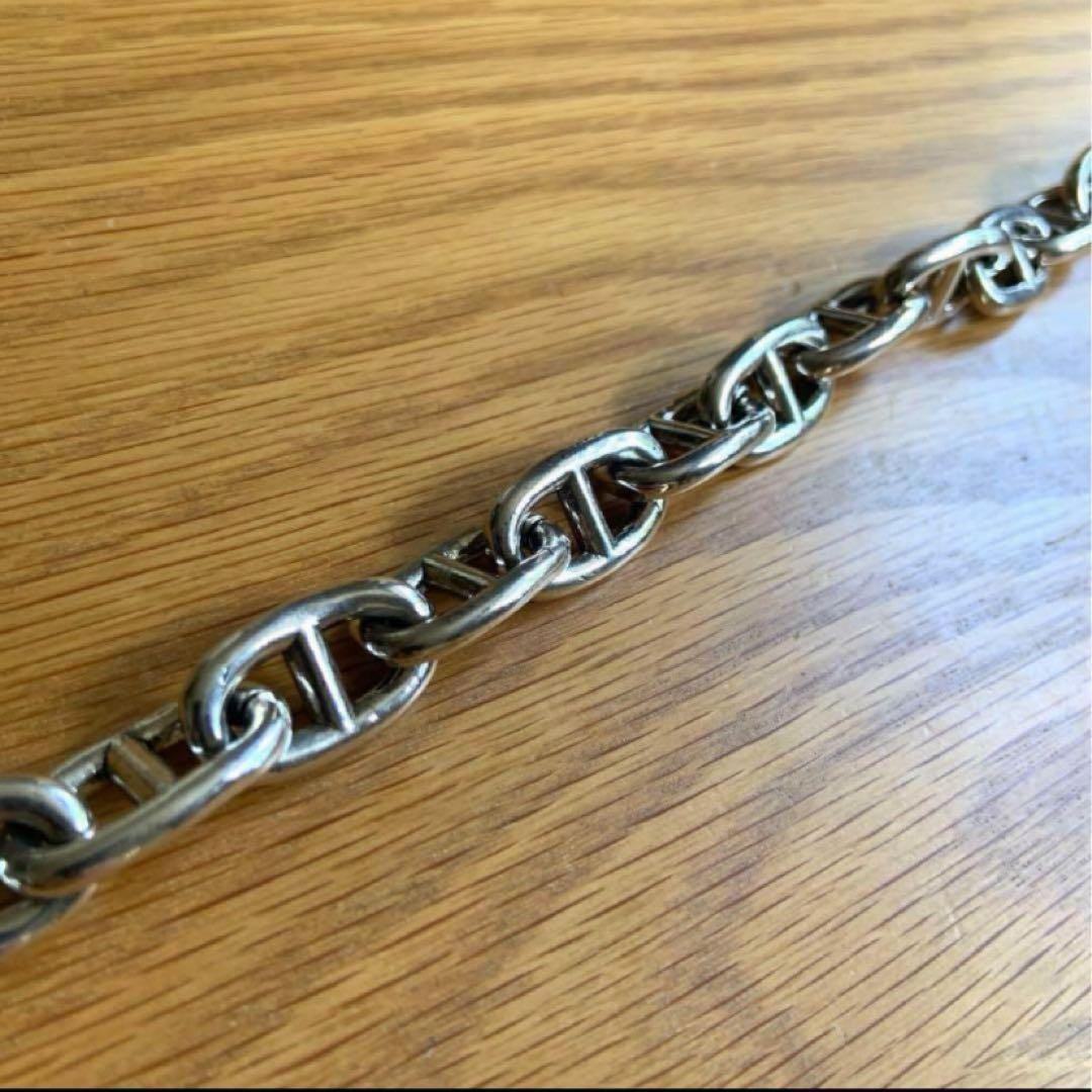 Vintage Silver 925 Anchor Chain Bracelet GM Size 23cm Heavy Men’s Jewelry