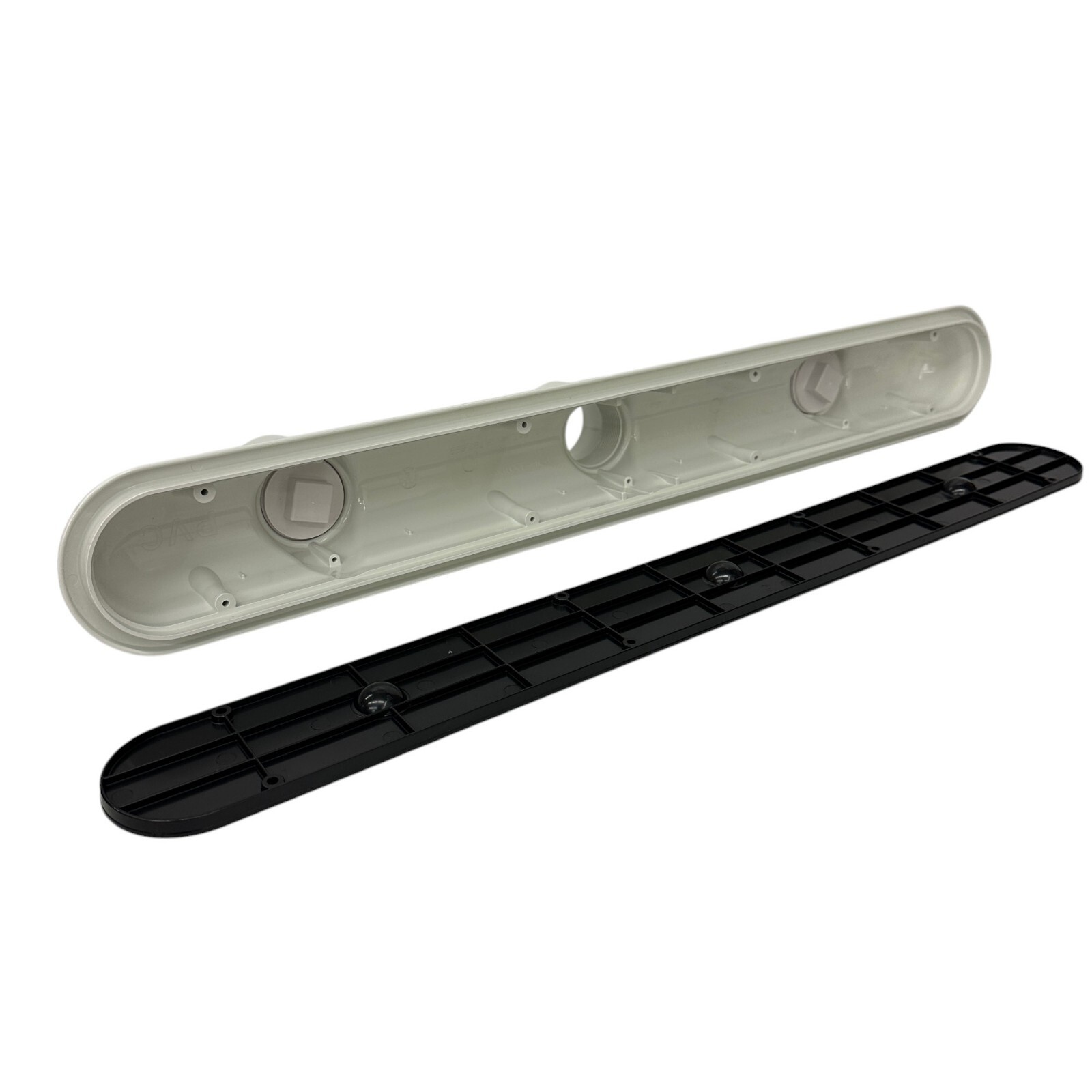 AquaStar 32CDP101 Paramount 3 Port Sump for BuzzTop Channel Drain PVC 32in