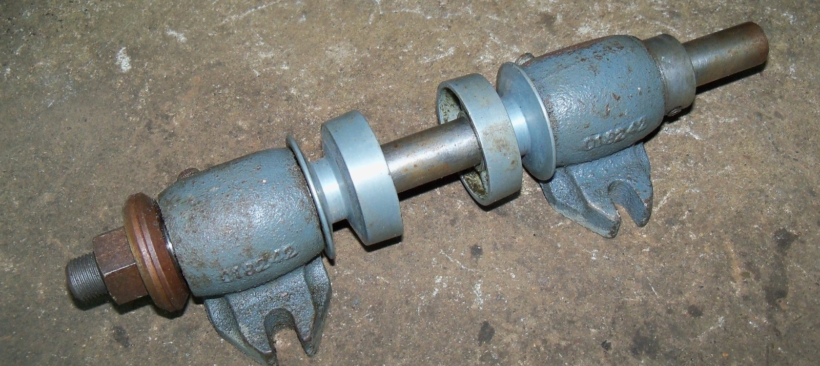 Vintage CRAFTSMAN Belt Drive Grinder Arbor Shaft Bushings Pulleys Collars 018242