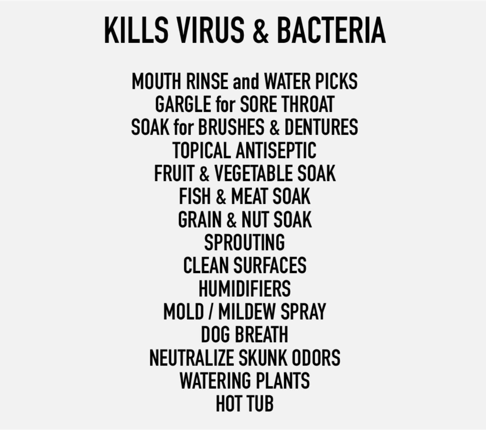2 Gallons 12% FOOD GRADE HYDROGEN PEROXIDE makes 8 Gallons 3%