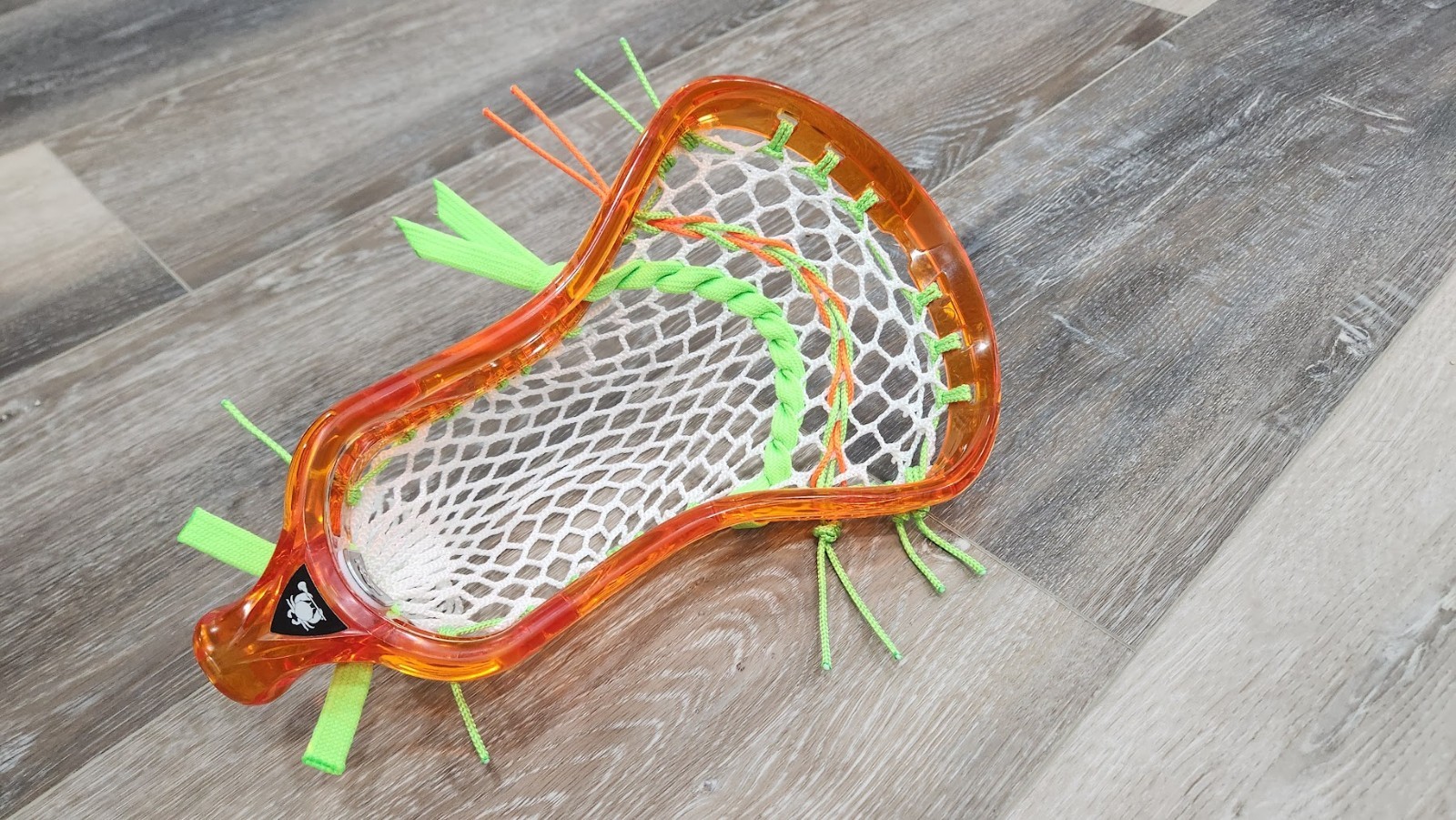 Attack Pocket New ECD ION Lava Orange Mid Low Pocket Lacrosse Head HERO 4.0