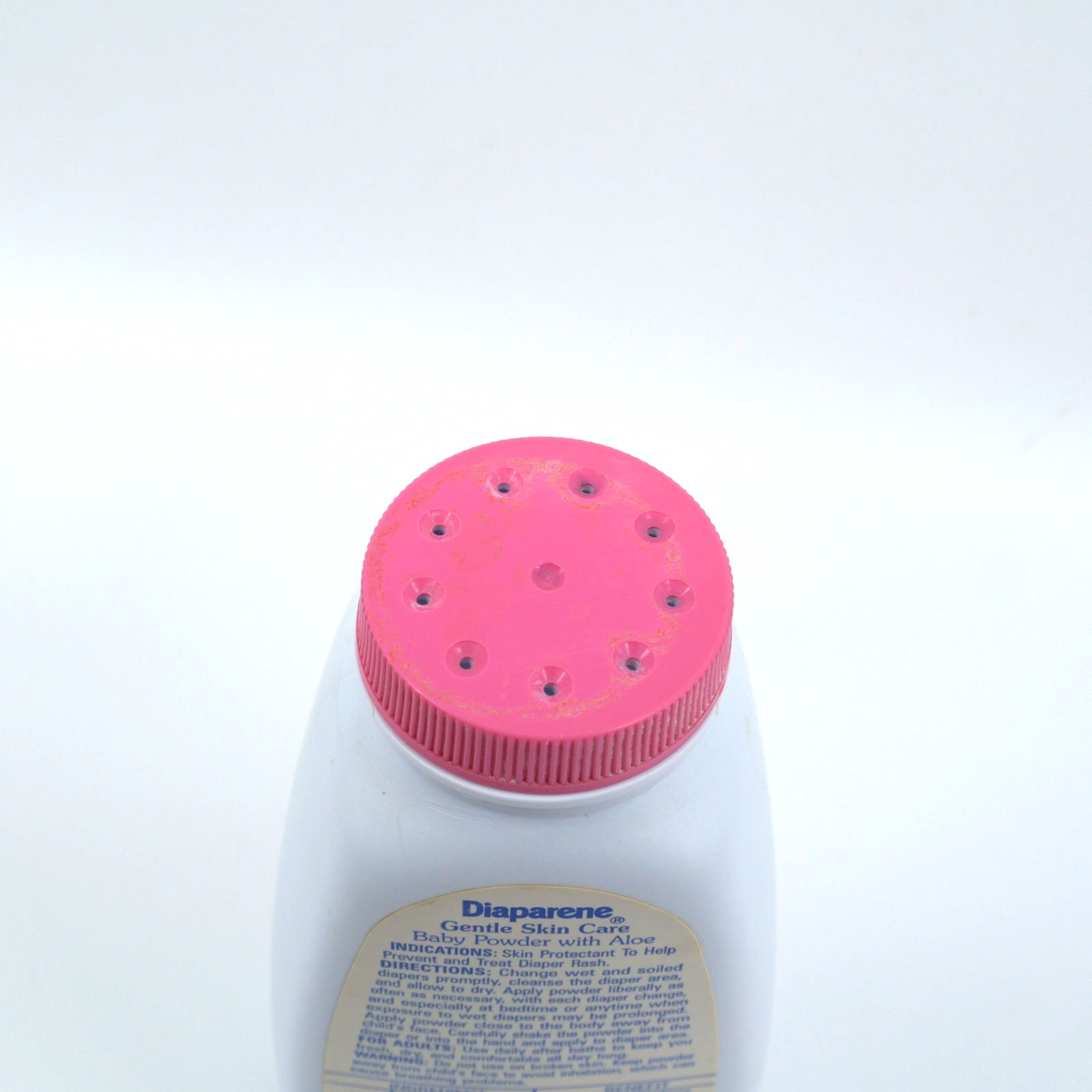 Vintage Diaparene Corn Starch Baby Powder bathroom prop 80s Chamomile Aloe