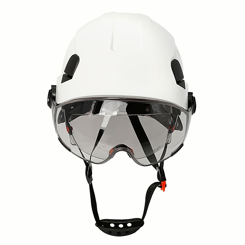 Construction Safety Helmet With Visor Built In Goggles Hard Hat ANSI Work Cap