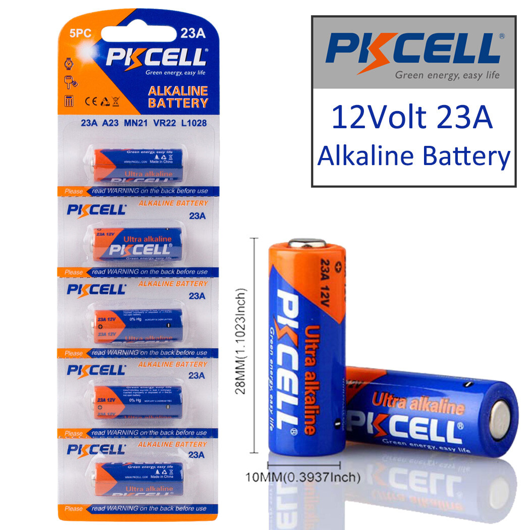 5Pcs 12V A23 Batteries 23A 21/23 MN21 L1028 LRVO8 Alkaline for Doorbell PKCELL
