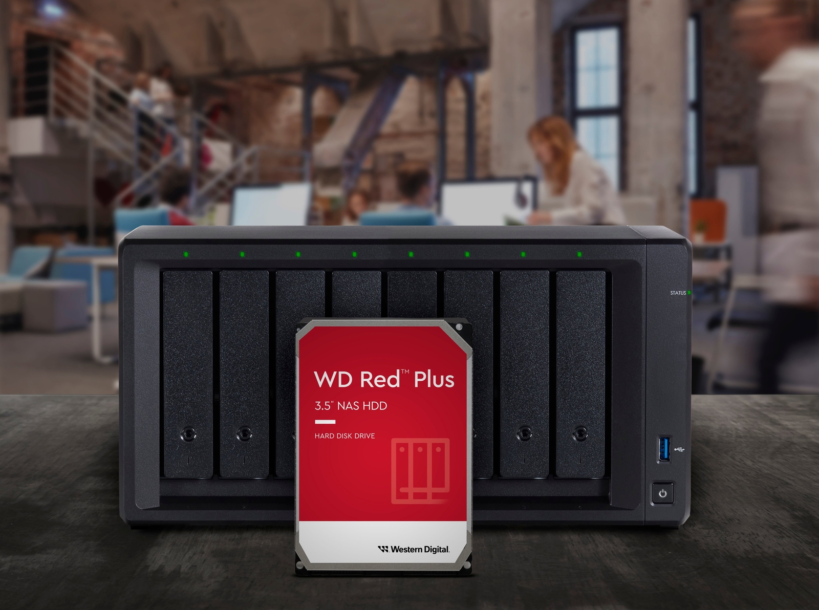 WD - Red Plus 8TB NAS Internal Hard Drive