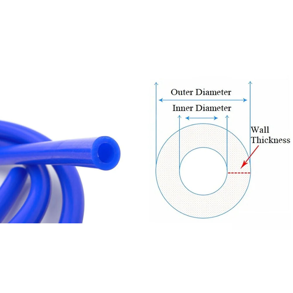 6pcs Car Accessories Vacuum Hose Engine Vacuum Silicone Hose Line Air and Water