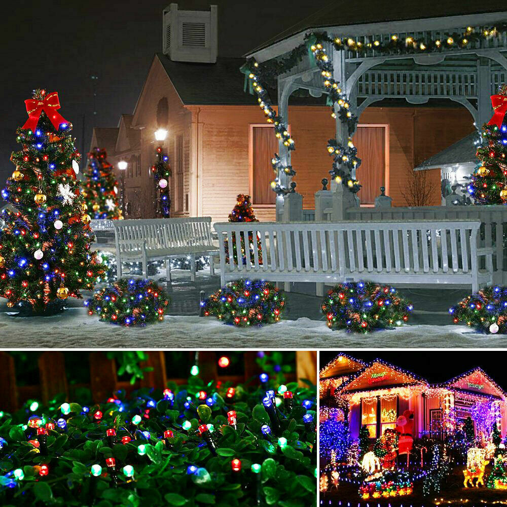 Solar String Lights Outdoor Waterproof Fairy Party Christmas Lamp Garden Decor