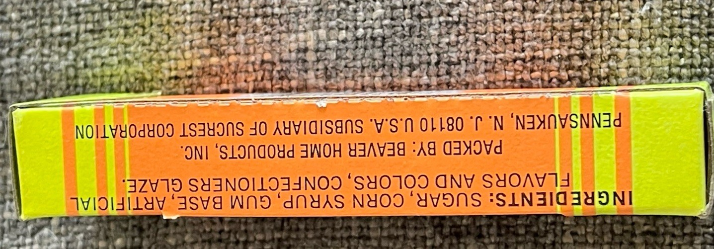 Vintage CHEW ‘EMS CANDY COATED BUBBLE GUM Sealed New Old Stock