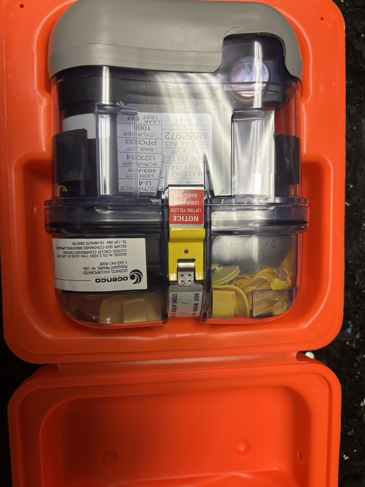 Ocenco EEBD Breathing Device M-20.2 (Life Date 2029)