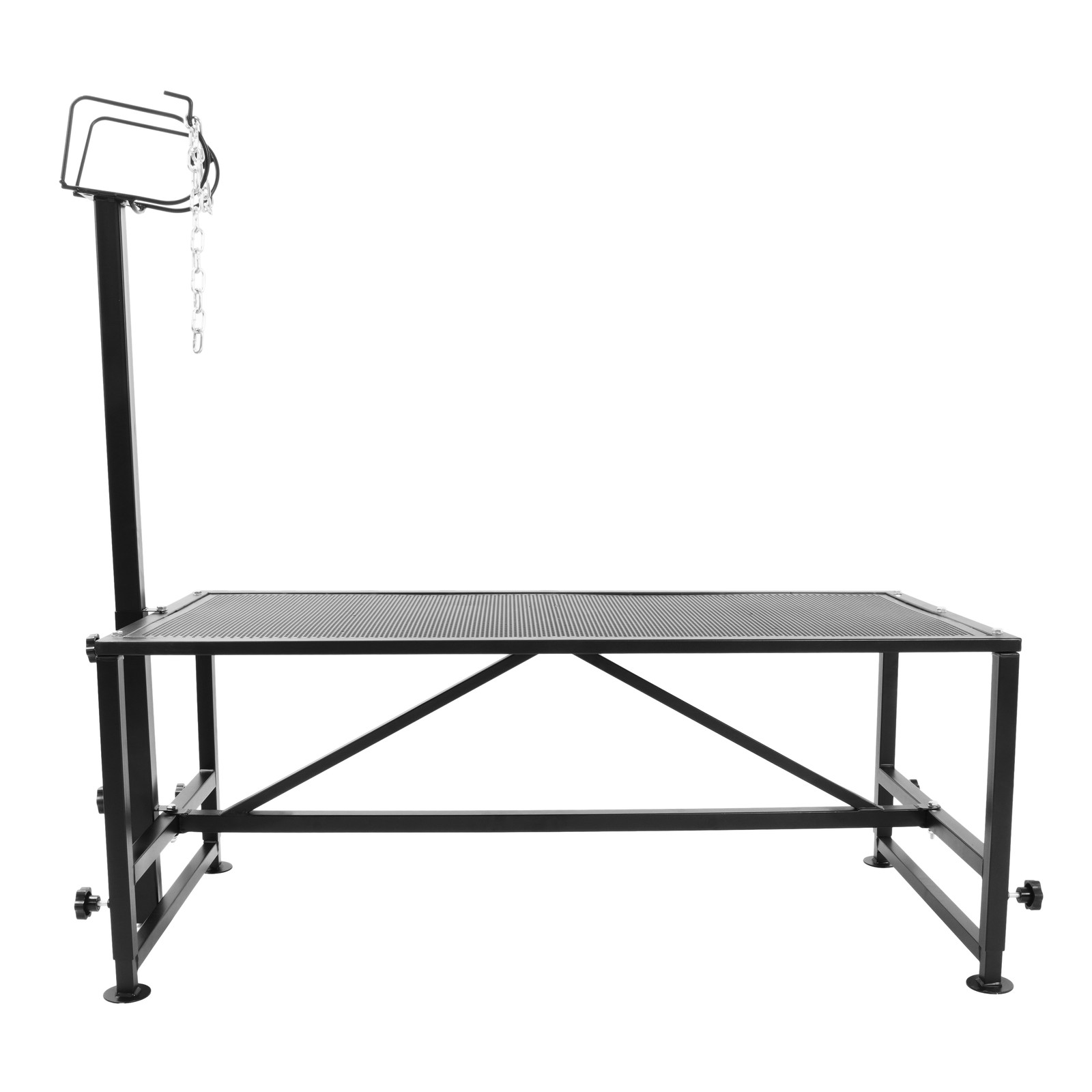 Adjustable 51x24" Metal Trimming Stand for Sheep Goat Milking Livestock Stand