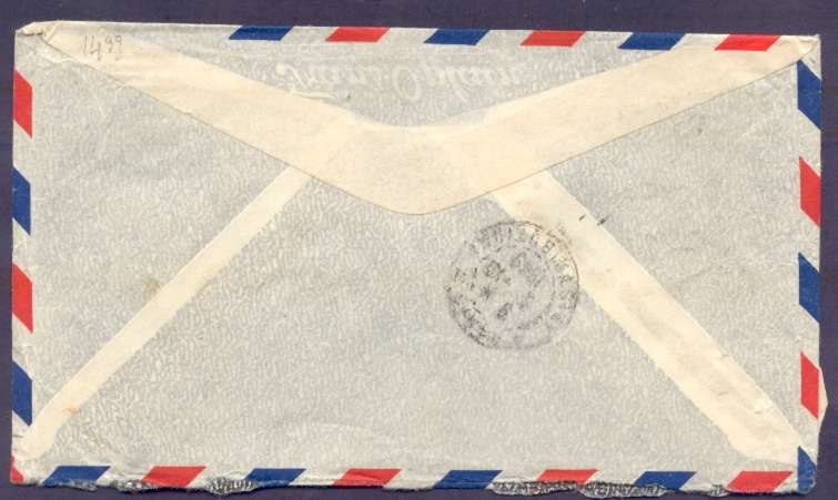 1949 Argentina To France Register By Air France Cover Multiple Franking 5 Stamps